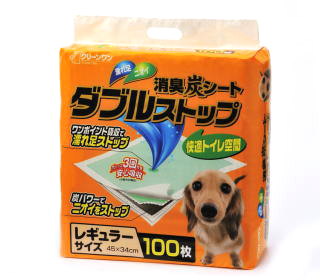 ミニチュアダックス 3.5kg エイドリアン シェーデットクリーム トイレシートのパッケージのモデル犬